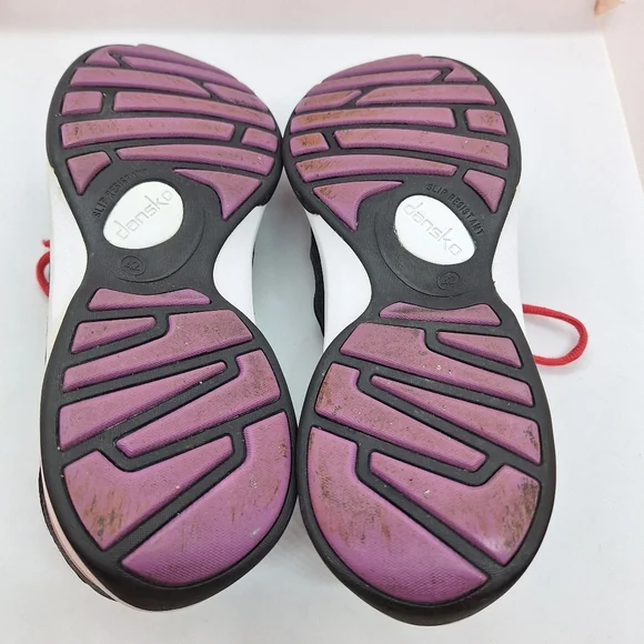 Dansko Womens US 11.5-12 EU 42 Black Lace Up Slip‎ Resistant Sneakers 4201500239 - Picture 10 of 14